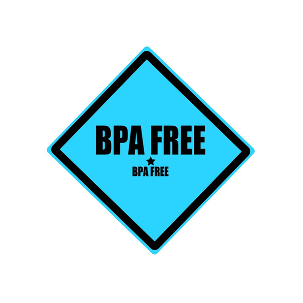BPA безкоштовні штамп чорний текст на синьому фоні - Фото, зображення