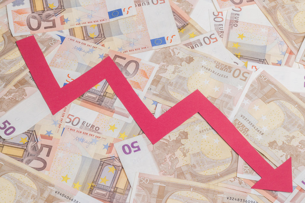 Decrease euro value - Foto, Bild
