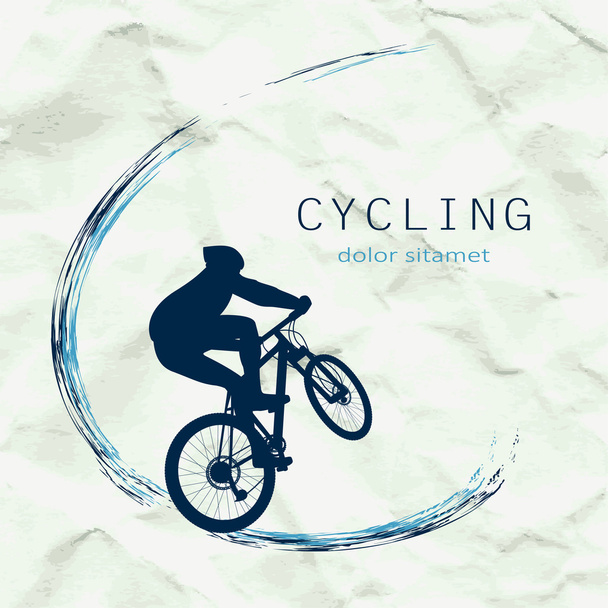 Cyclist - Vector, Image