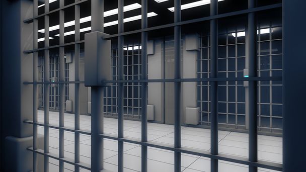 3d interior de la cárcel
 - Foto, imagen