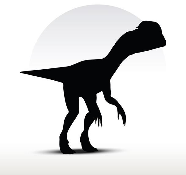 dinossauros dilophosaurus
 - Vetor, Imagem