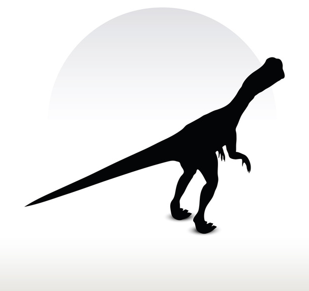 恐竜ディロフォサウルス - ベクター画像