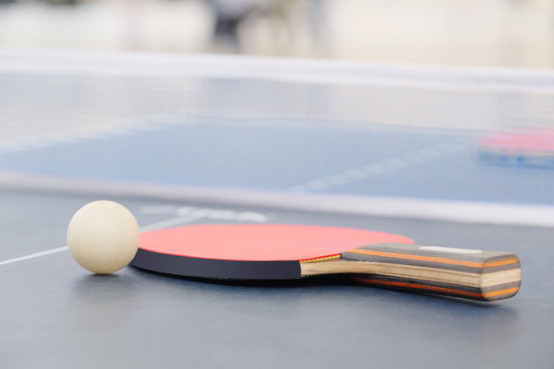 Racket for tennis and  ball - Fotoğraf, Görsel