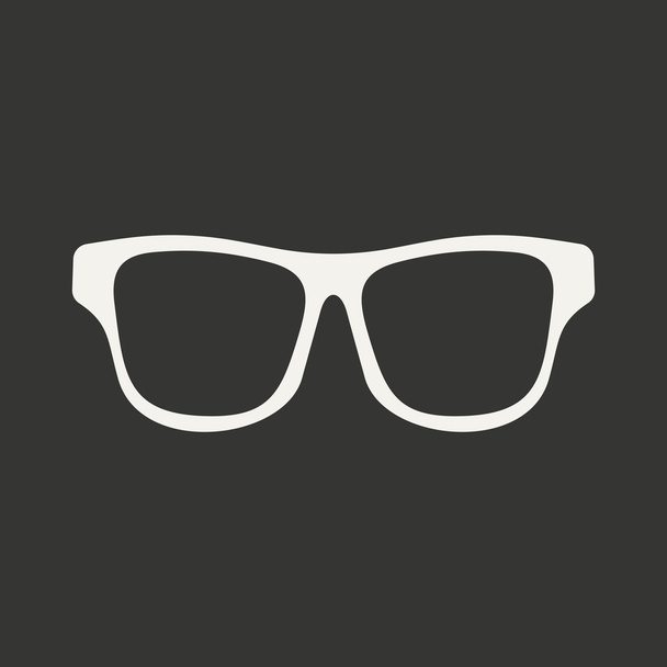 Piatto in bianco e nero occhiali per applicazioni mobili
 - Vettoriali, immagini