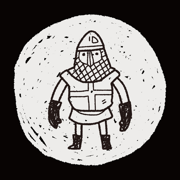 Knight doodle
 - Вектор,изображение