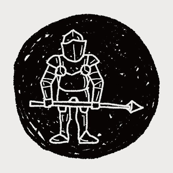 Knight doodle
 - Вектор,изображение