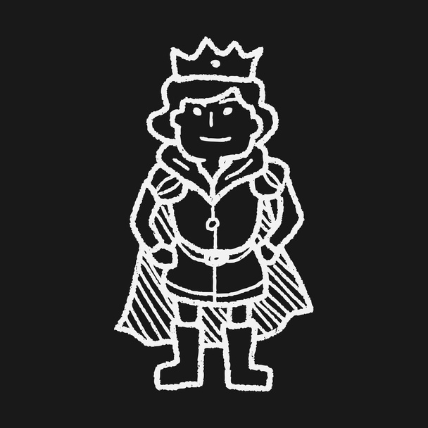 πρίγκιπας doodle - Διάνυσμα, εικόνα