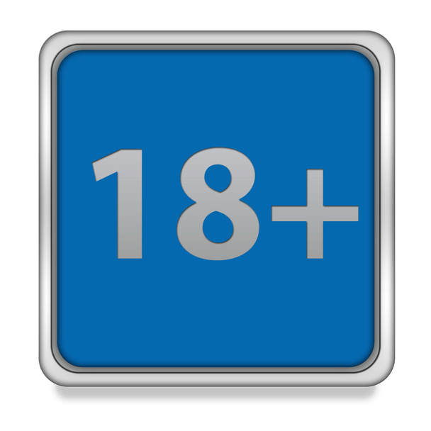 18 icono cuadrado sobre fondo blanco
 - Foto, Imagen