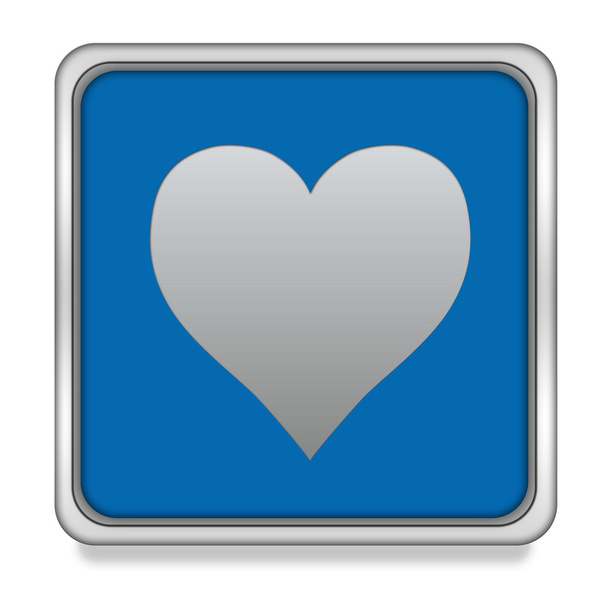 Icône carrée coeur sur fond blanc
 - Photo, image