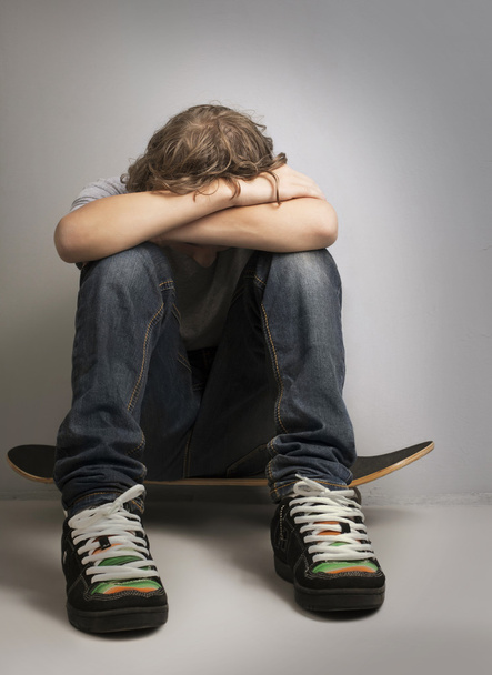 sad teenager - Фото, изображение