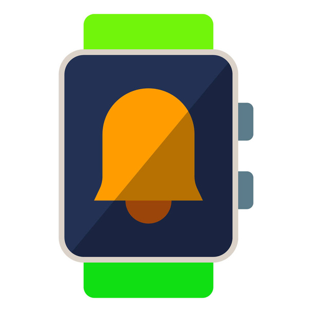 Flat icon voor digitale smart watch technologie. - Vector, afbeelding