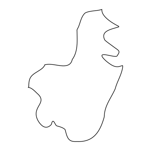 Marsa kerület térképe, Málta közigazgatási egysége. Vektorillusztráció. - Vektor, kép