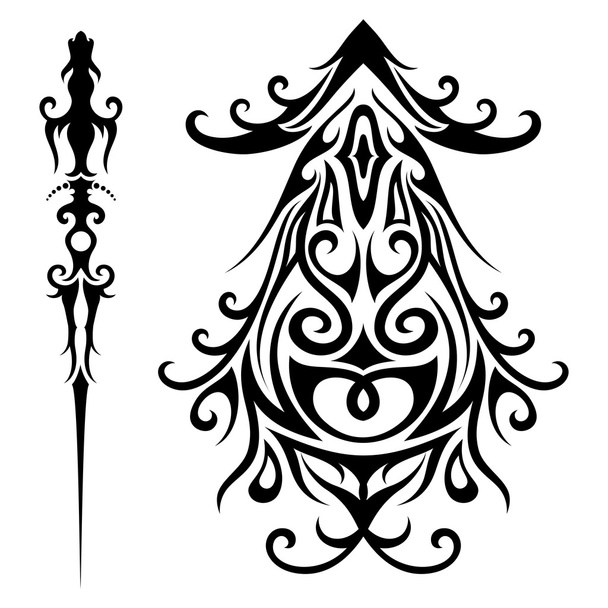 Ensemble vectoriel de tatouage tribal
 - Vecteur, image