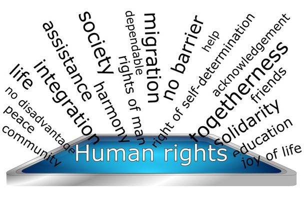 Lidská práva Wordcloud - Fotografie, Obrázek