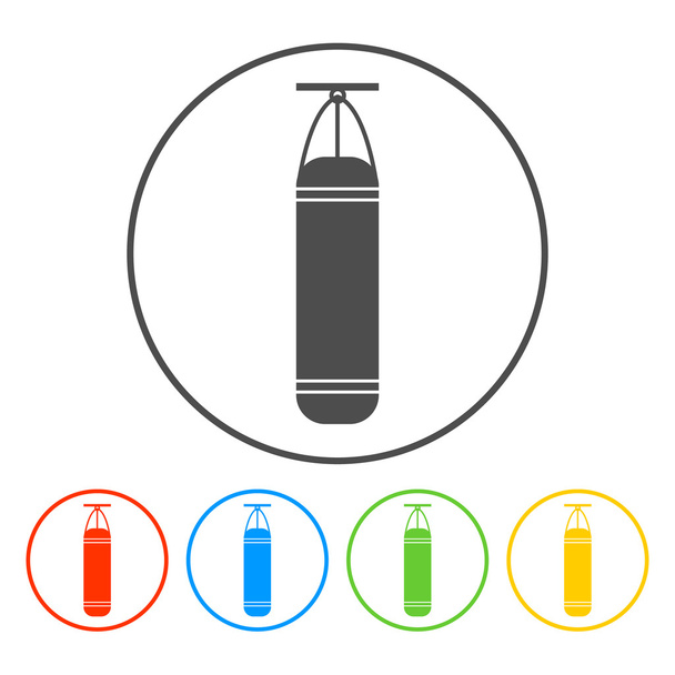 The Punching Bag icon. Boxing symbol.  - Vector, Image
