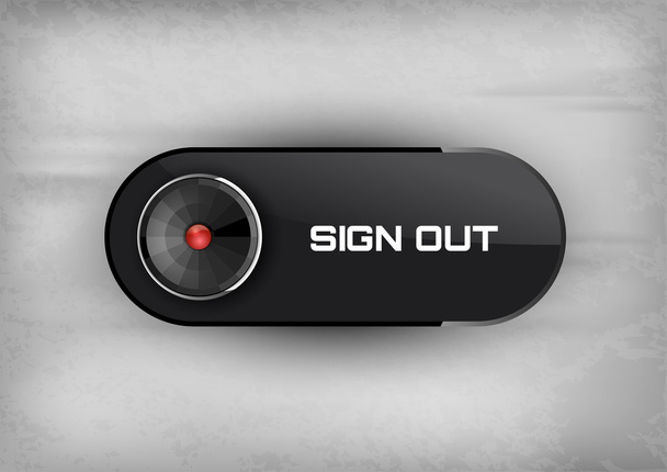 Sign Out Button - Vector, Image