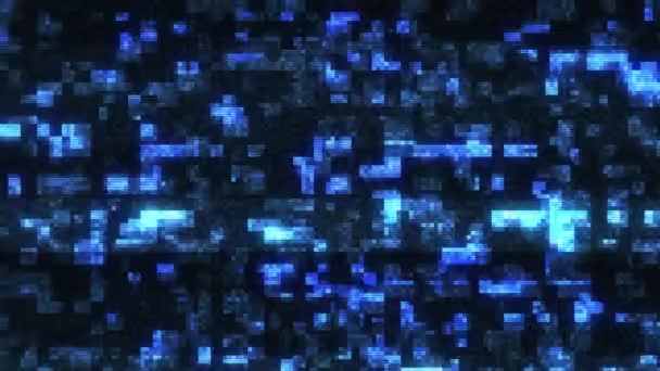 Digital pixel hologram noise glitch effect. Glitch Error Video Damage. The problems of video signal of the TV 80s. Glitch hologram. - Video, Çekim