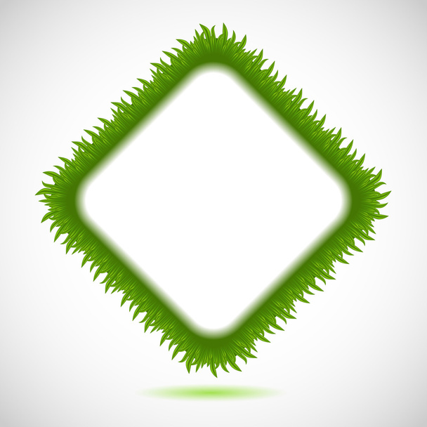 Grass picture frame. Vector illustration - Vektör, Görsel
