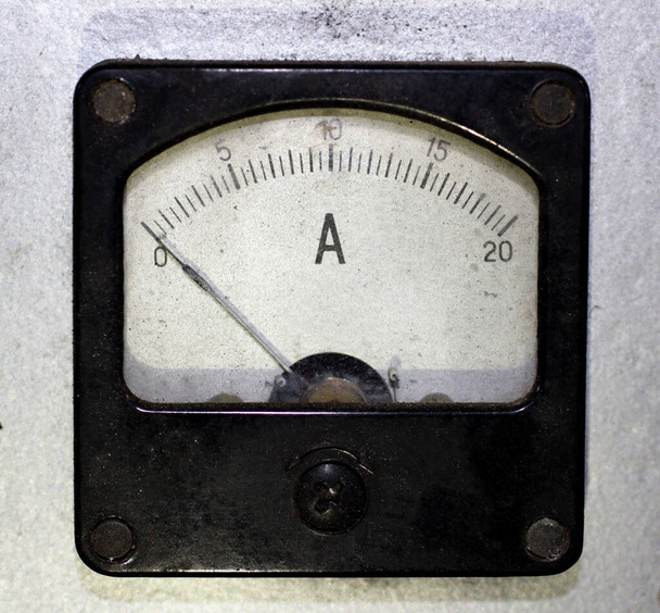 Vintage Soviet industrial ammeter - Photo, Image