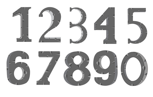Decorative numerals - Vector, afbeelding