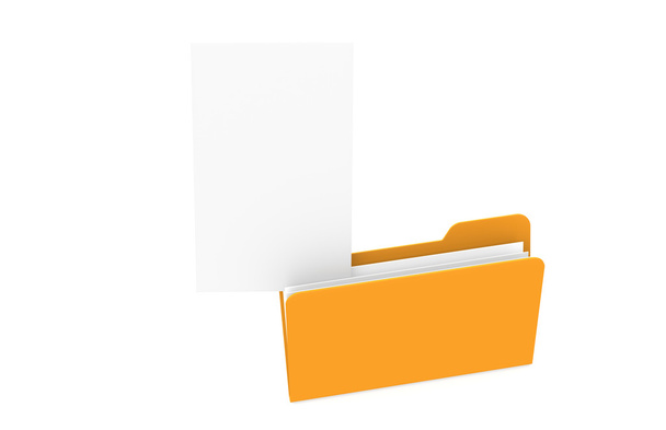 File with Blank Paper for Copy Space - Foto, immagini