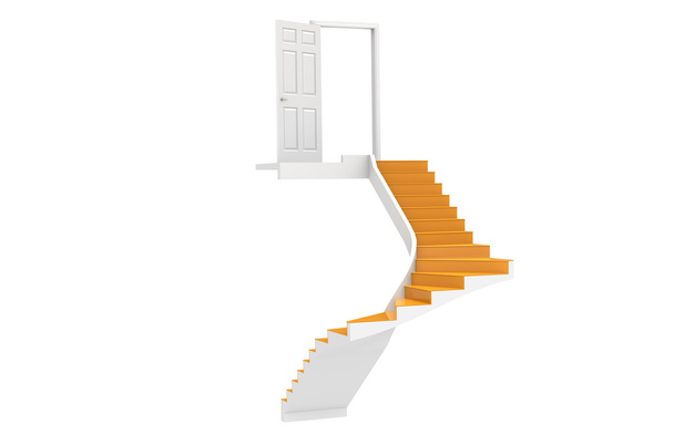 σκάλες μέχρι αντίγραφο-χώρο - Φωτογραφία, εικόνα