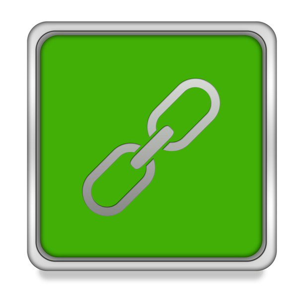 Link négyzet alakú ikon a fehér háttér - Fotó, kép