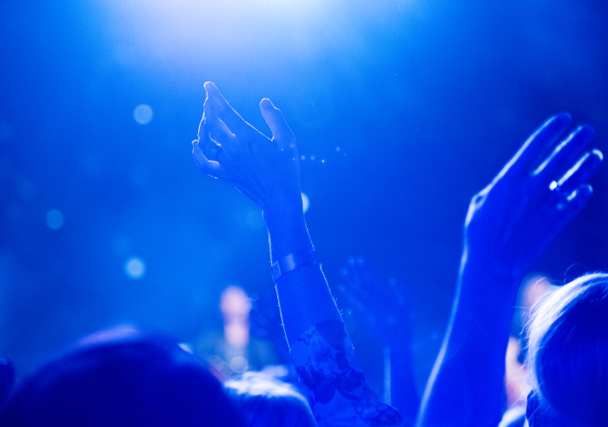 Emelt kezekkel koncert - Fotó, kép