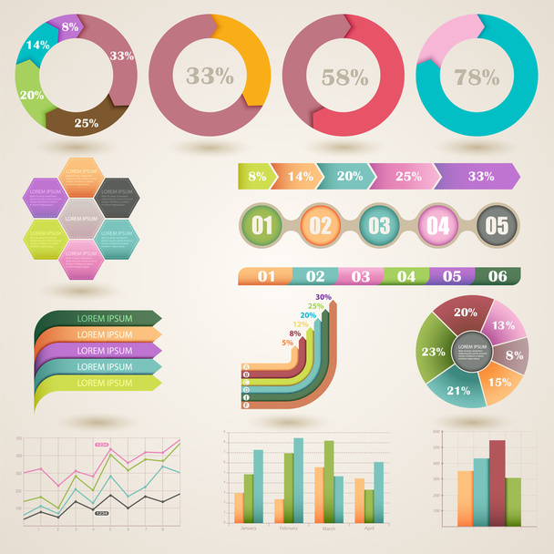 graphic information elements - Vector, Image