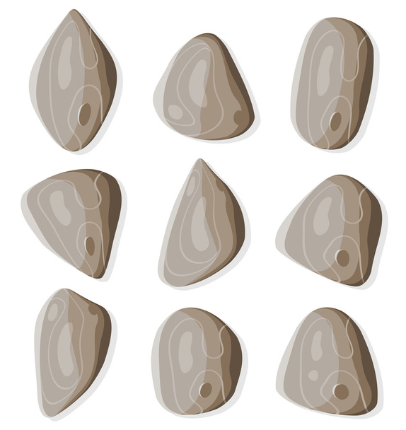 Conjunto de rocas y piedras
 - Vector, imagen