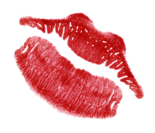 Red lip print - Photo, Image