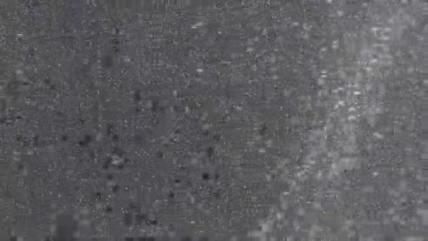 Fontäne spritzt Wasser fällt in Zeitlupe - Filmmaterial, Video