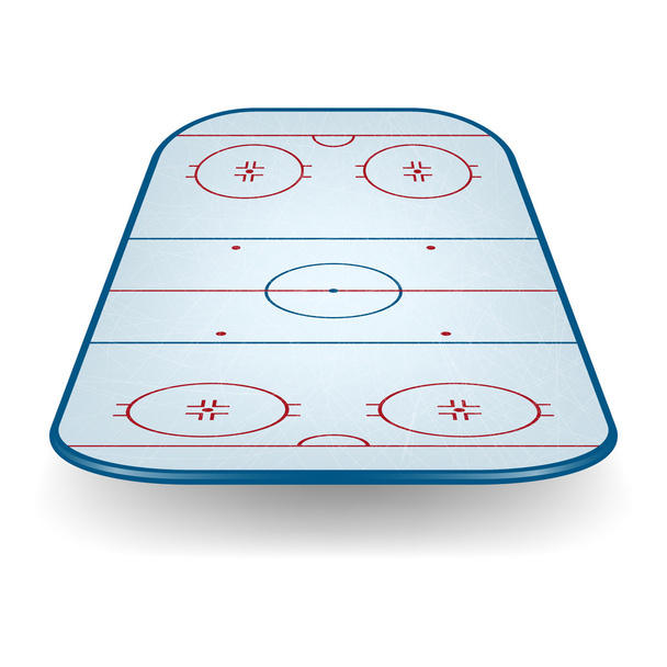 Vector ice hockey field - Vektör, Görsel