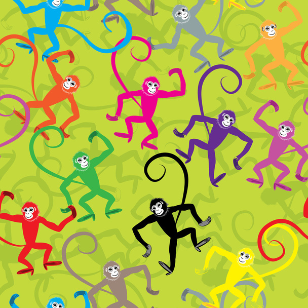 illustrazione vettoriale animale scimmia senza soluzione di continuità
 - Vettoriali, immagini