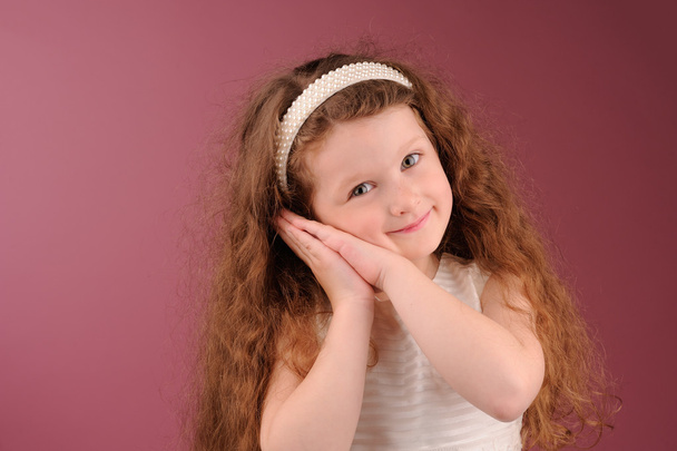 Portrait of little pretty girl  - Foto, Imagem