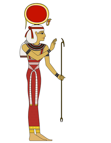 Isis , Isolated figure of ancient egypt god - Vector, Image