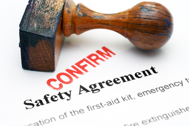 Safety agreement - confirm - Photo, Image