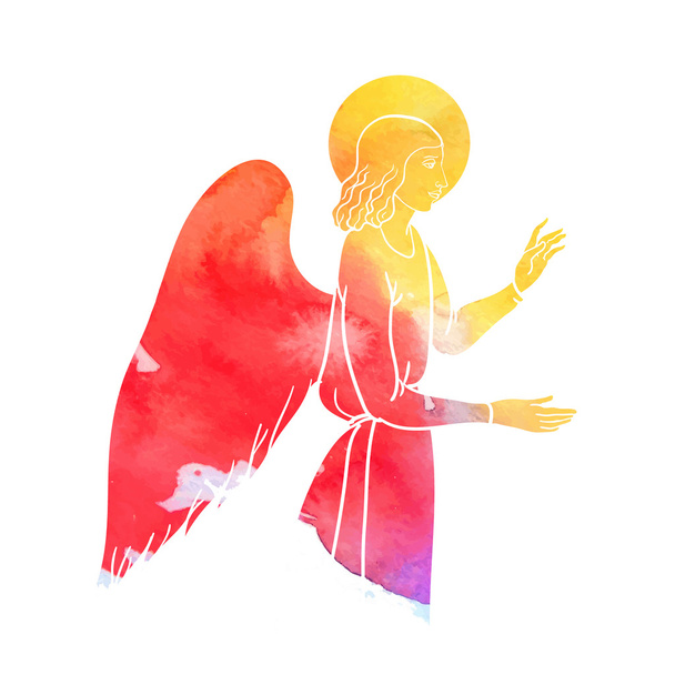 Ангел в акварель
 - Вектор, зображення