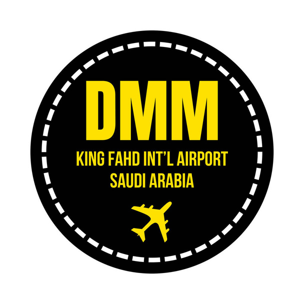 DMM King Fahd mezinárodní symbol letiště ikona - Fotografie, Obrázek