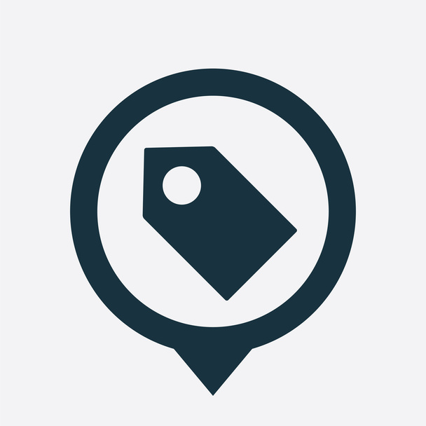 etiqueta icono mapa pin
 - Vector, Imagen