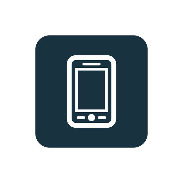 mobile phone icon Rounded squares button - Vector, Image