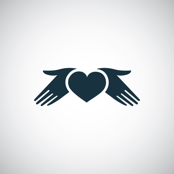 heart hands icon - Vector, Image