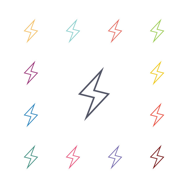 lightning flat icons se - Vector, Image