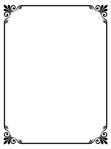 eenvoudige sier Decoratief frame - Vector, afbeelding
