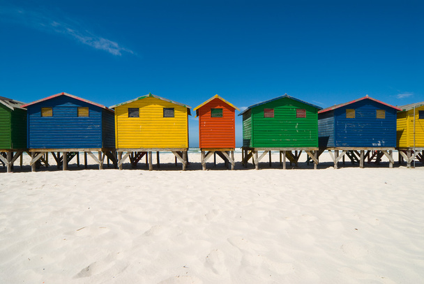Багатокольорові пляжні хатини
 - Фото, зображення