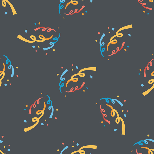 confetti flat icon,eps10 seamless pattern background - Wektor, obraz