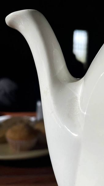 Detail of a ceramic teapot - Foto, Bild