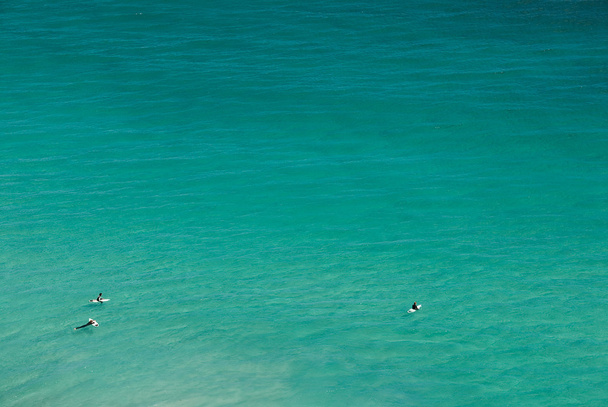 Les surfeurs attendent
 - Photo, image
