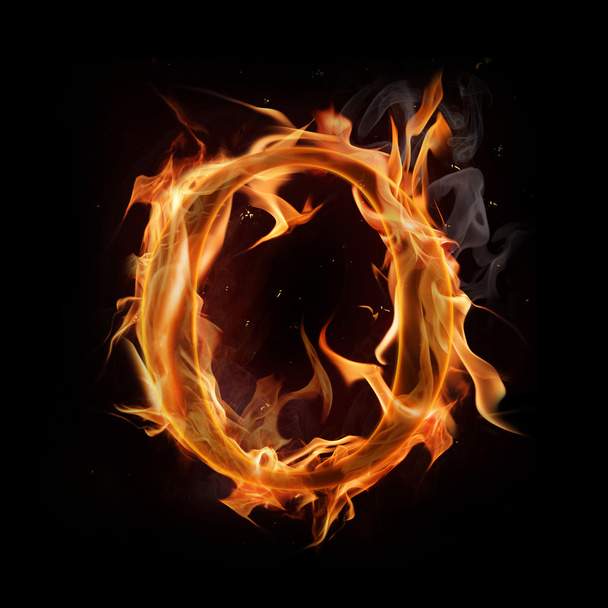 Fire alphabet - Фото, зображення