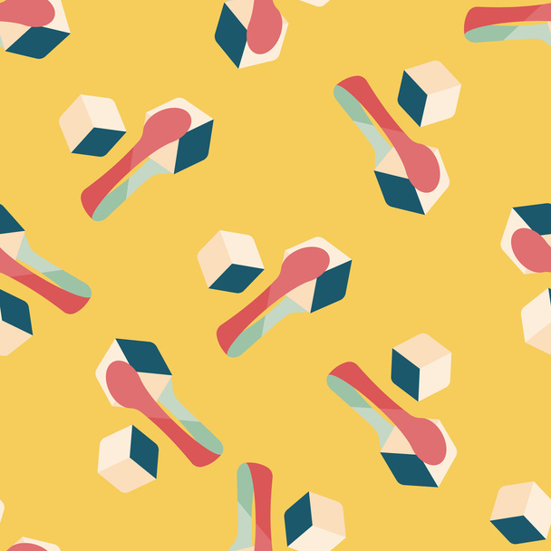Sugar cubes flat icon,eps10 seamless pattern background - Вектор,изображение